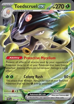 Paldean Fates Toedscruel ex #5 card