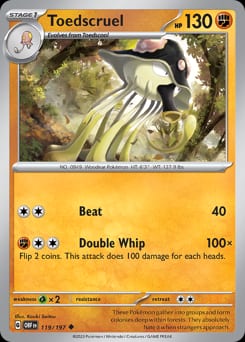 Obsidian Flames Toedscruel #119 card