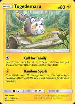 Cosmic Eclipse Togedemaru #73 card