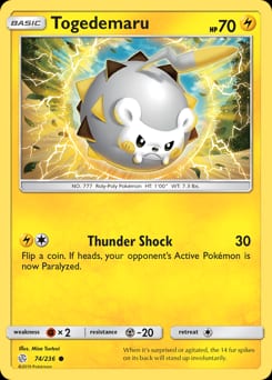 Cosmic Eclipse Togedemaru #74 card