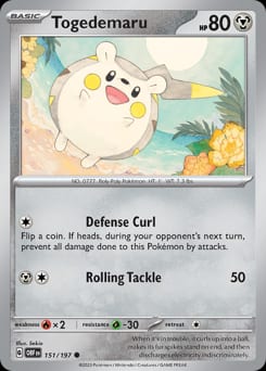 Obsidian Flames Togedemaru #151 card