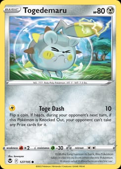 Silver Tempest Togedemaru #127 card