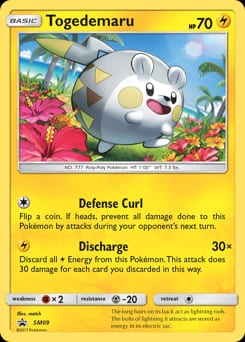 SM Black Star Promos Togedemaru #SM09 card