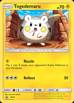 SM Black Star Promos Togedemaru #SM44 card