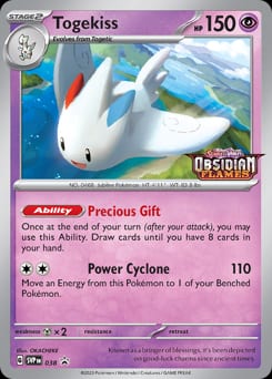 2023 Scarlet & Violet Black Star Promos Togekiss #38 card