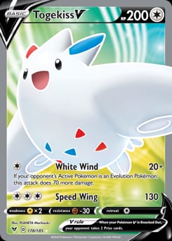 Vivid Voltage Togekiss V #178 card