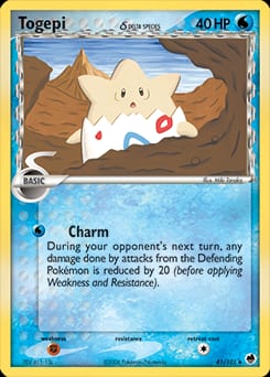 2006 Dragon Frontiers Togepi δ #41 card