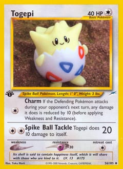 Neo Destiny Togepi #56 card