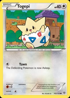 2013 Plasma Storm Togepi #102 card