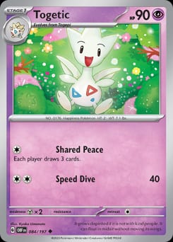 2023 Obsidian Flames Togetic #84 card