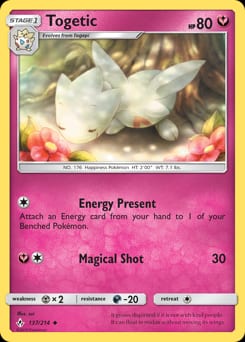 2019 Unbroken Bonds Togetic #137 card