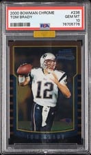 2000 Bowman Chrome Tom Brady #236 card