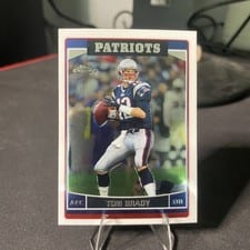 2006 Topps Chrome Tom Brady #106 card