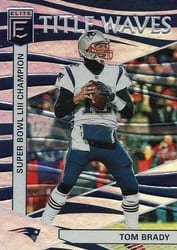 2019 Donruss Elite Title Waves Tom Brady #TW-1 card