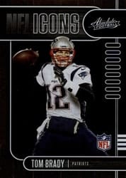 2019 Panini Absolute NFL Icons Tom Brady #3 card
