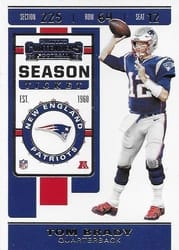 2019 Panini Contenders Base Set Tom Brady #9 card