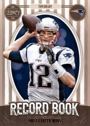 2019 Panini Legacy Record Book Tom Brady #RB-TB card