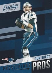2019 Panini Prestige Prestigious Pros Tom Brady #PP-TB card