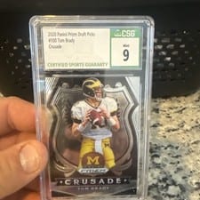2019 Panini Prizm Draft Picks Tom Brady #100 card