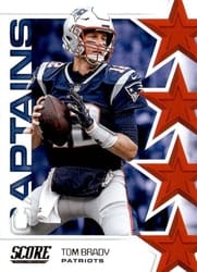 2019 Score Captains Tom Brady #C-14 card