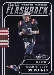 2020 Panini Absolute Fantasy Flashback Tom Brady #3 card