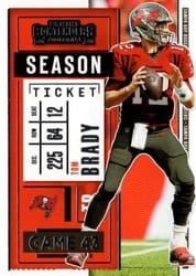 2020 Panini Contenders Base Set Tom Brady #12 card