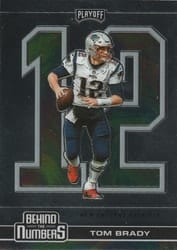 2020 Panini Playoff Behind the Numbers Tom Brady #BTN-4 card