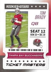 2020 Panini Rookies & Stars Ticket Masters Tom Brady #3 card
