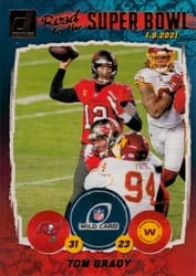 2021 Donruss Road to the Super Bowl Wild Card Tom Brady #WC1 card