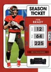 2021 Panini Contenders Base Set Tom Brady #91 card