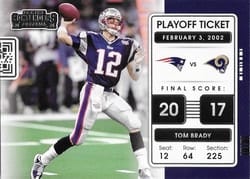 2021 Panini Contenders Playoff Tickets Tom Brady #PLT-TBR card