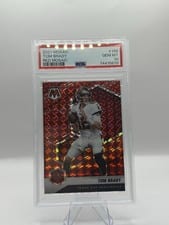 2021 Panini Mosaic Tom Brady Red Mosaic #186 card