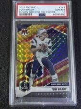 2021 Panini Mosaic Tom Brady Red Mosaic #283 card