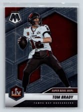 2021 Panini Mosaic Tom Brady Choice Black Gold Mosaic #285 card