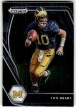 2021 Panini Prizm Draft Picks Tom Brady Green Wave Prizm #6 card