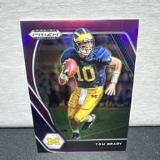 2021 Panini Prizm Draft Picks Tom Brady Purple Prizm #6 card