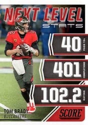 2021 Score Next Level Stats Tom Brady #NL1 card