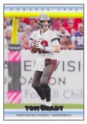 2022 Donruss Retro 1992 Tom Brady #1 card
