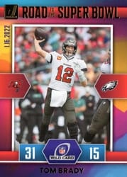 2022 Donruss Road to the Super Bowl Wild Card Tom Brady #WC-TB card