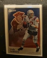 Tom Brady 2022 Panini Classics Team Colors Throwback Edition card