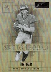 2022 Panini Playbook Sketchbooks Tom Brady #10 card