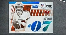 2022 Score Top 100 Tom Brady #T7 card