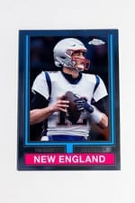 2024 Topps Chrome 1974 Topps Football Tom Brady #74TF-16 card