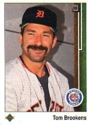 1989 Upper Deck Base Set Tom Brookens #106 card