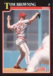 1991 Score Base Set Tom Browning #229 card