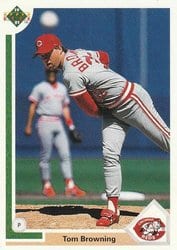 1991 Upper Deck Base Set Tom Browning #633 card