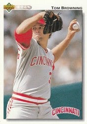 1992 Upper Deck Base Set Tom Browning #461 card