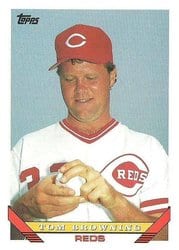 1993 Topps Base Set Tom Browning #733 card