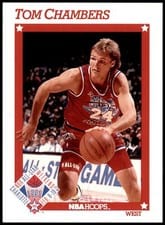 1991-92 Hoops Base Set Tom Chambers #261 card