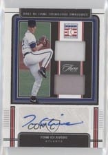 2022 Panini Three and Two Hall of Fame Signature Swatches Tom Glavine #HOFS-TG card